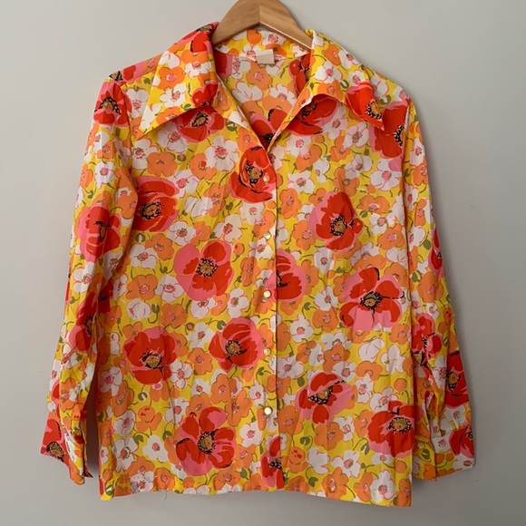 Vintage Laura Mae button up blouse - Picture 1 of 7